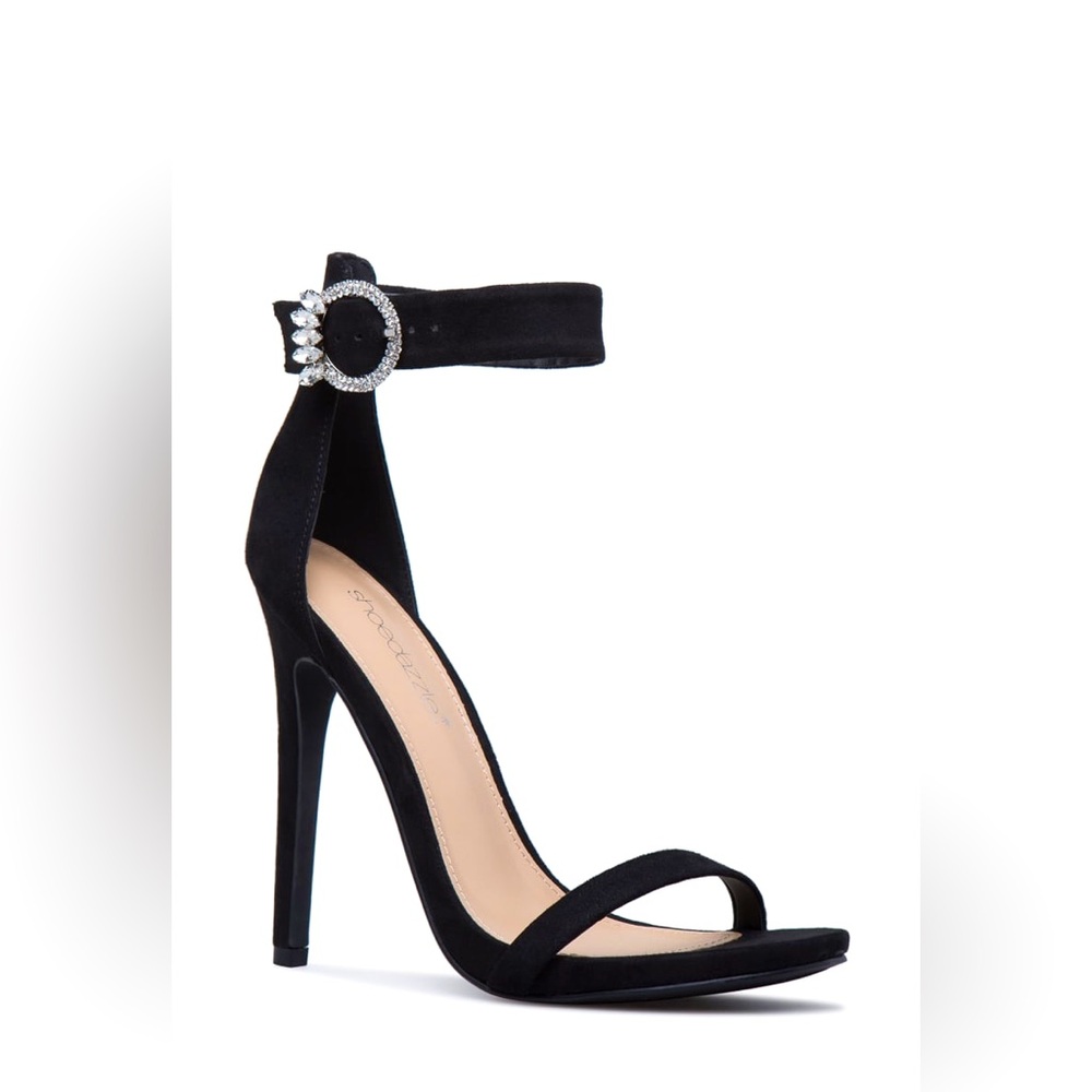 NEW SHOE DAZZLE BLACK HEELS SIZE 9